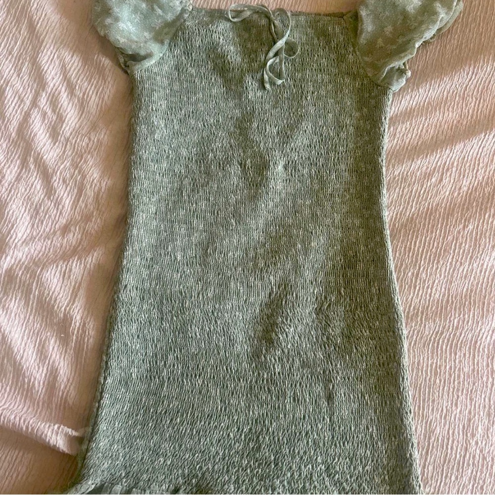 Papaya Floral Knitted Bodycon Dress